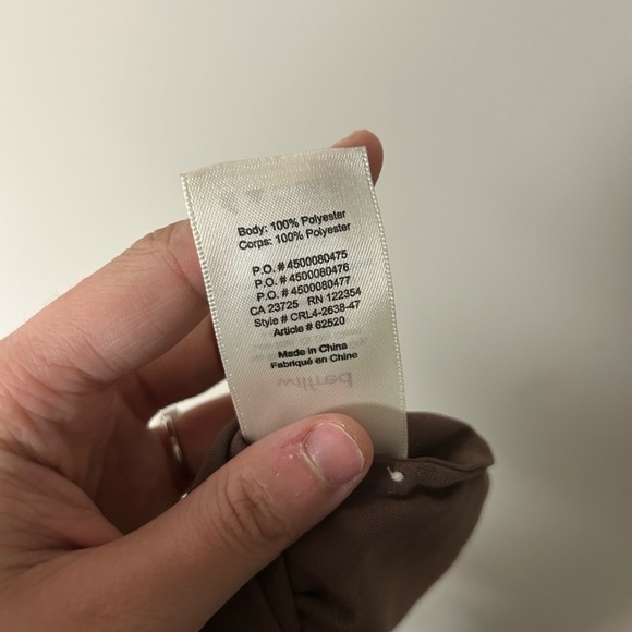 Wilfred Morel Off The Shoulder Brown Blouse - Picture 4 of 4